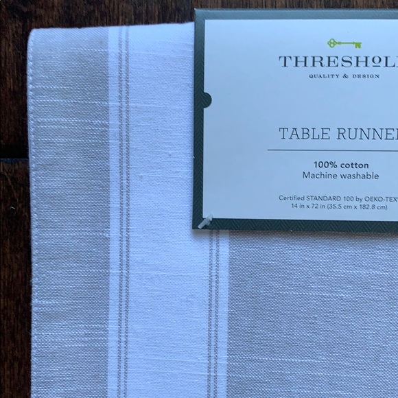 NWT 14”x72” Striped Table Runner - Picture 4 of 12